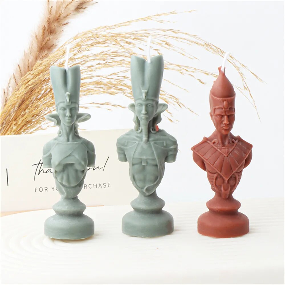 Ancient Greek Pharaoh Sacrificial Knight Candle Mold