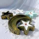 Eid Mubarak Candle Vessel Mold - Moon & Star