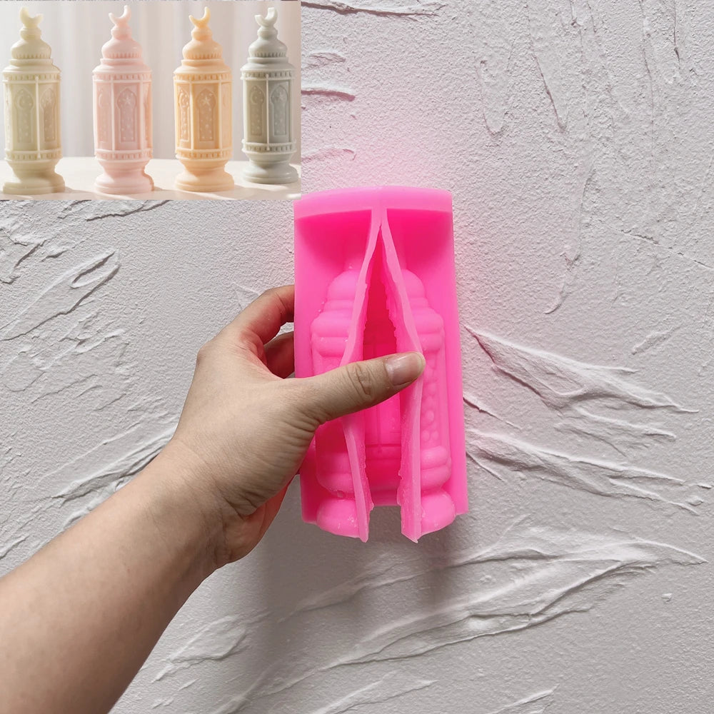 Islamic Ramadan Kareem Lantern Silicone Candle Mold