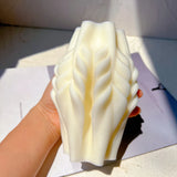 Geometric Wave Twirl Silicone Candle Mold