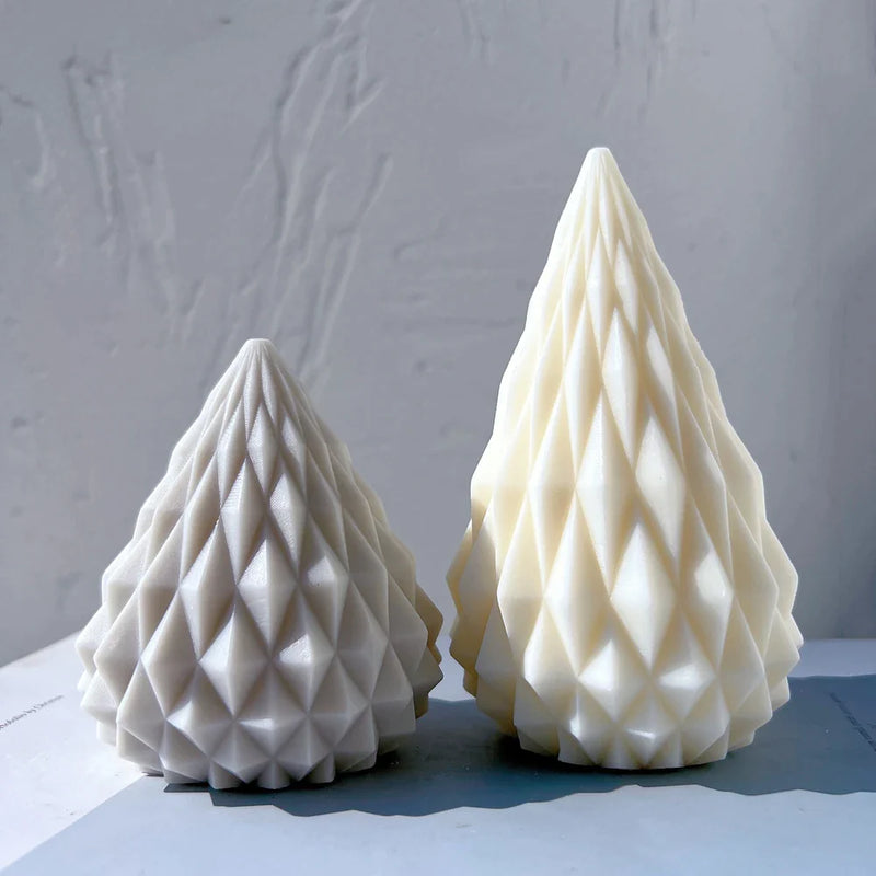 Diamond Cone Candle Mold