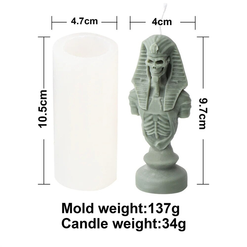Ancient Greek Pharaoh Sacrificial Knight Candle Mold