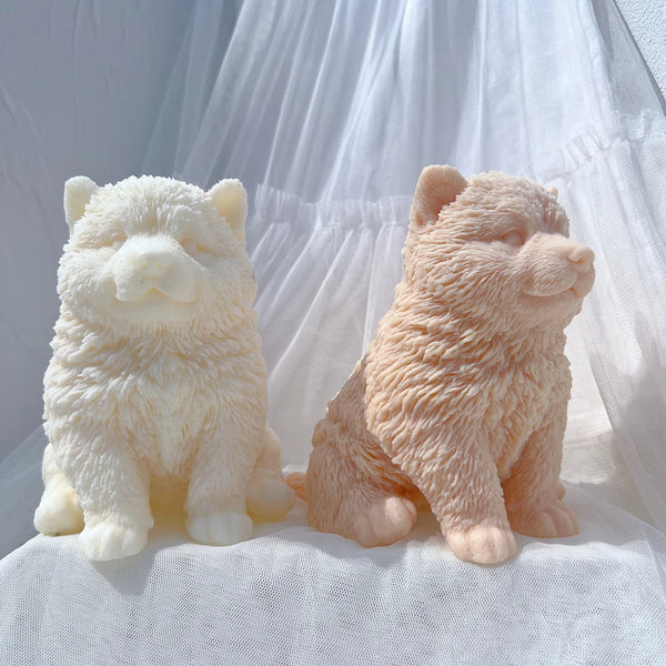 Malamute Puppy Dog Candle Mold