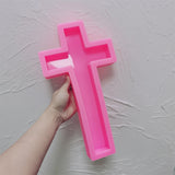 Big Size Cross Candle Silicone Mold