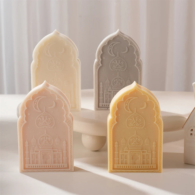 Mubarak Ramadan Candle Mold – Arch Door Silicone Mold
