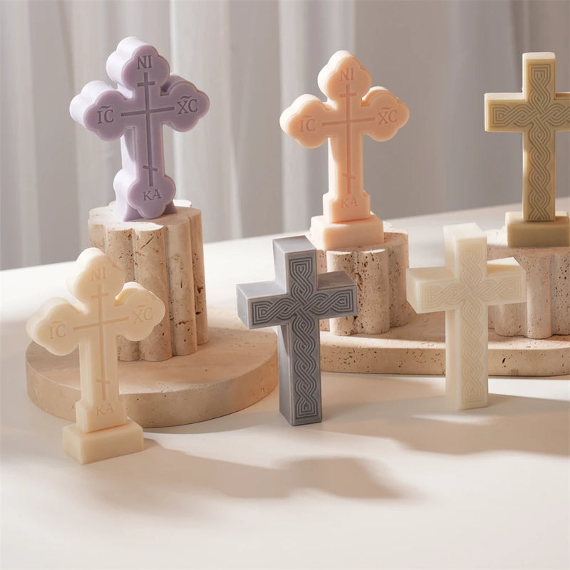Standing Cross Candle Silicone Mold