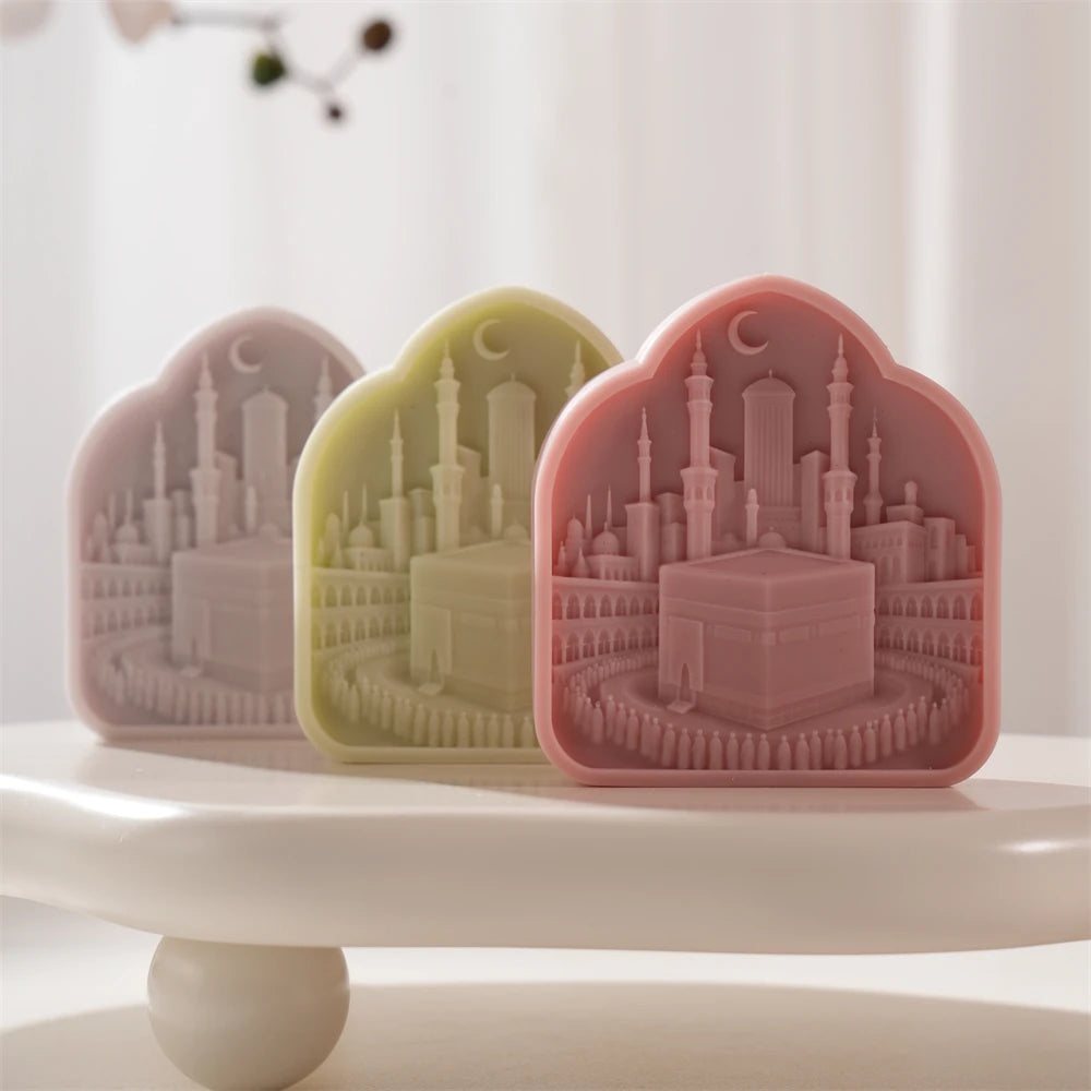 Kaaba Ramadan Decor Silicone Candle Mold for Eid Gifts
