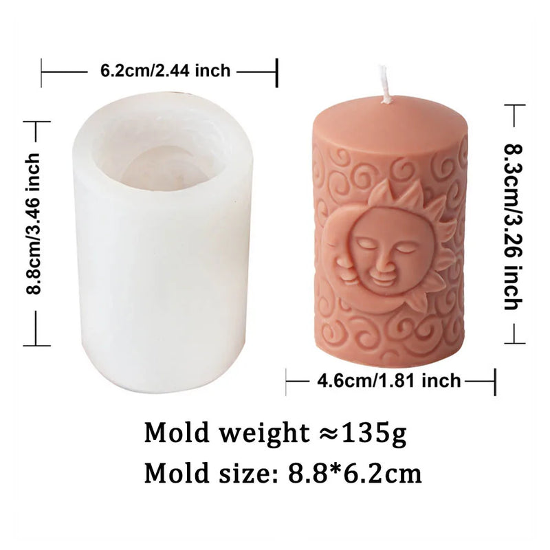 DIY Sun and Moon Candle Mold