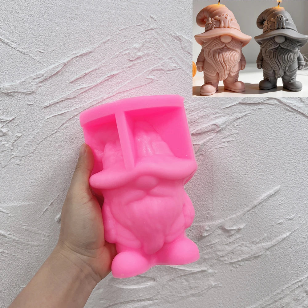 Halloween Ghost Gnome Silicone Candle Mold