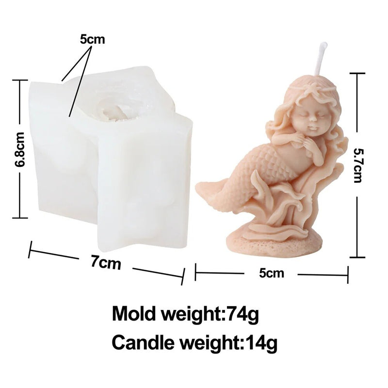 Mermaid Candle Mold