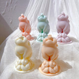 Lovely Baby Pig Silicone Candle Mold - Cute Piggy