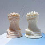 Chess King Queen Knight Rook Candle Mold