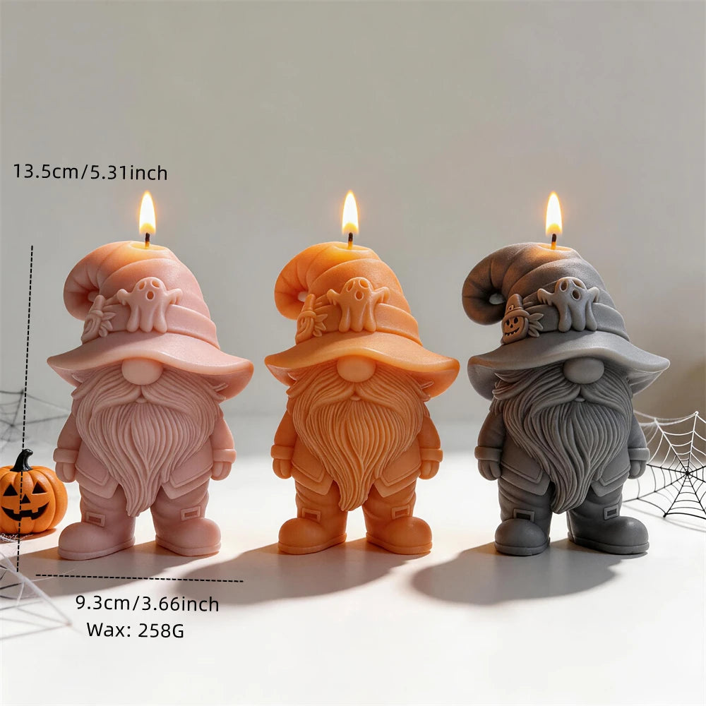 Halloween Ghost Gnome Silicone Candle Mold