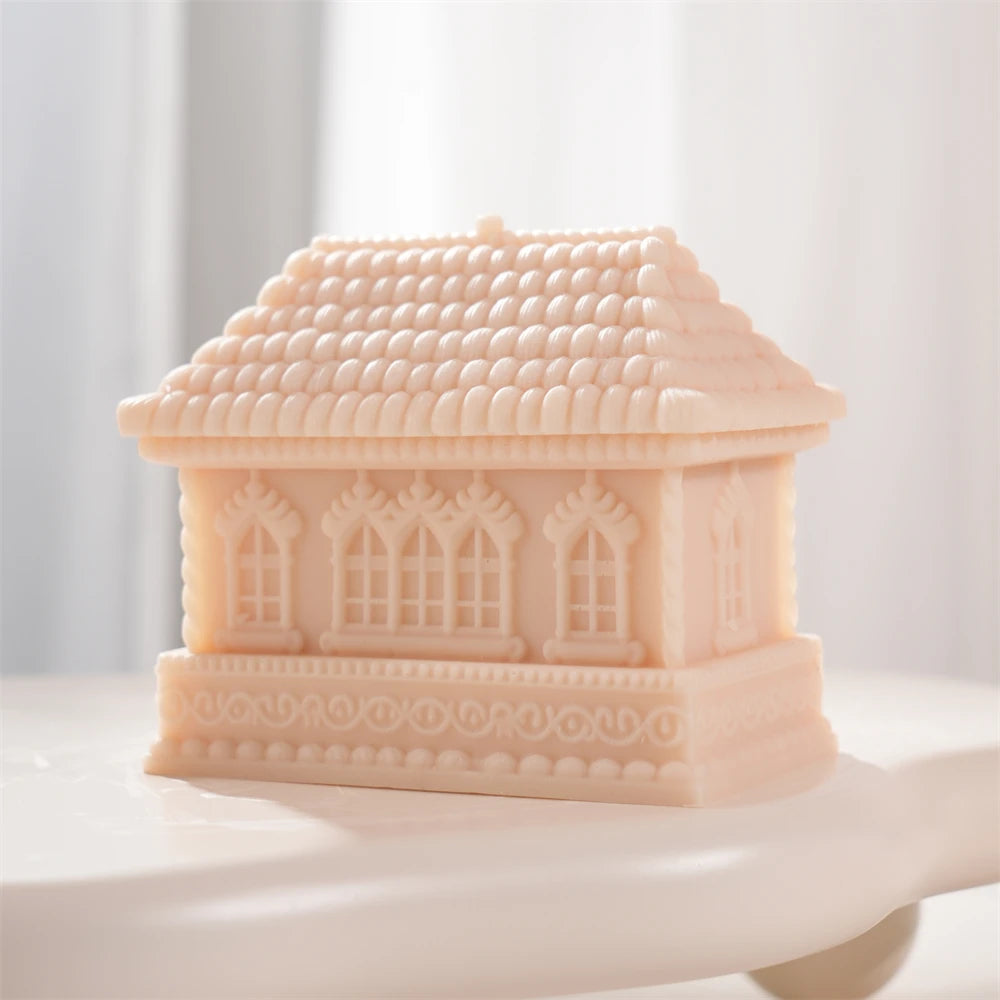 Gingerbread House Candle Silicone Mold