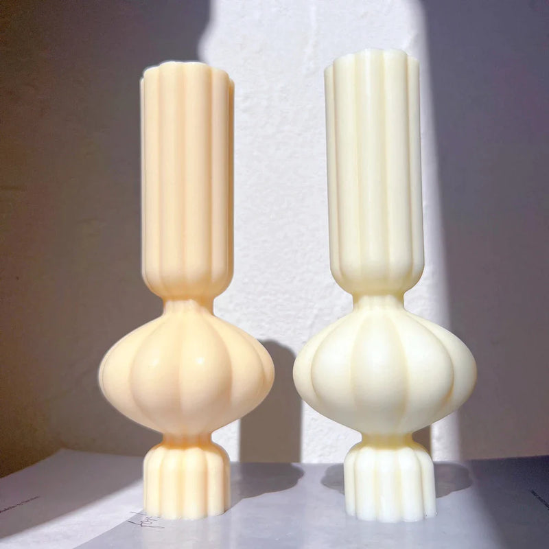 Unique Tall Pillar Silicone Candle Mold