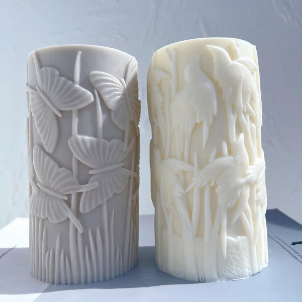Butterfly Pillar Candle Molds
