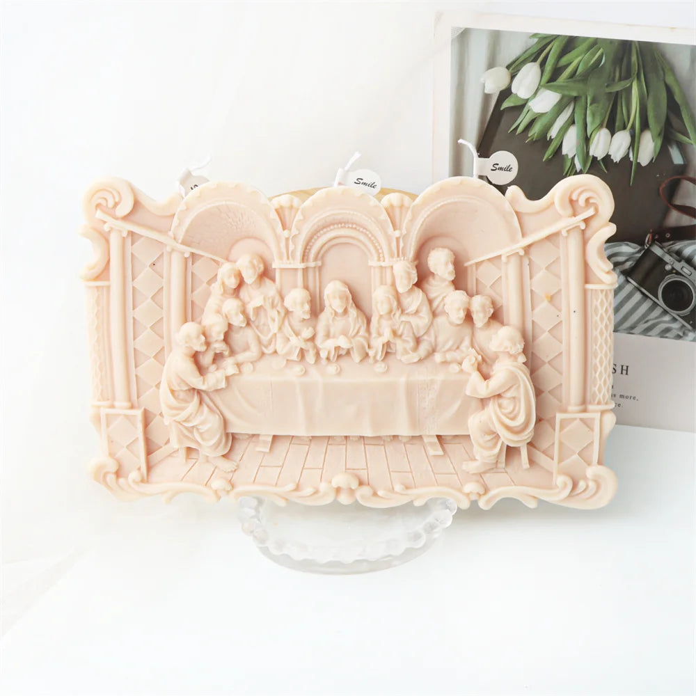 Jesus Last Supper Silicone Candle Mold