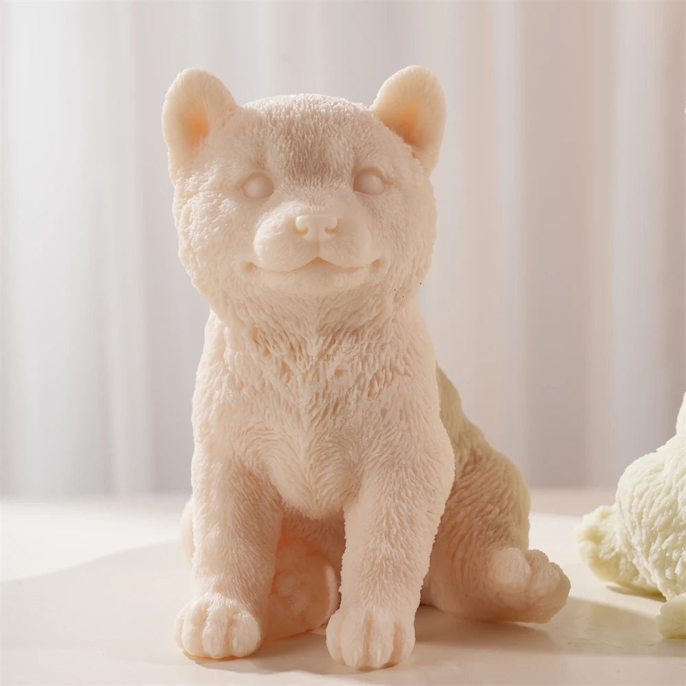 Shiba Inu Dog Candle Mold