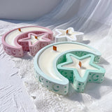 Eid Mubarak Candle Vessel Mold - Moon & Star