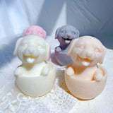 Cute Cup Dog Candle Silicone Mold