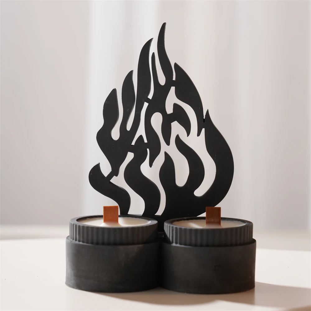 Shabbat Chai Concrete Candle Vessel Silicone Mold