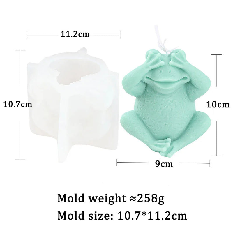 Silly Frog Candle Mold