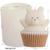 Cupcake Bear Silicone Candle Mold