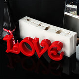 Large Size Love Letters Candle Mold Valentine's Day Decor DIY