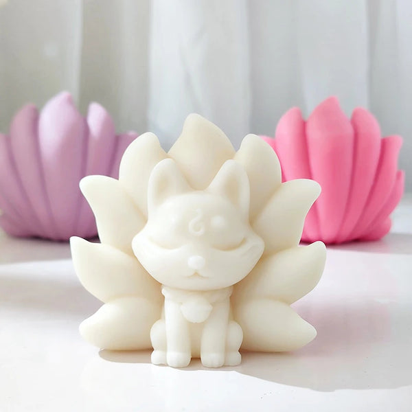 Nine Tailed Fox Silicone Candle Mold