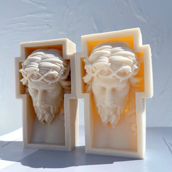 Jesus Cross Candle Silicone Mold