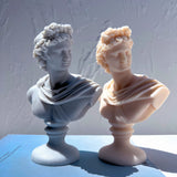 Greek Sculpture Roman Apollo Artemis Diana Bust Silicone Candle Mold