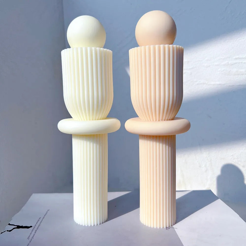 Geometric Shapes Candle Molds