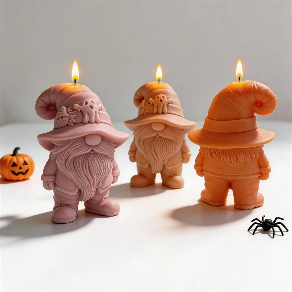 Halloween Ghost Gnome Silicone Candle Mold
