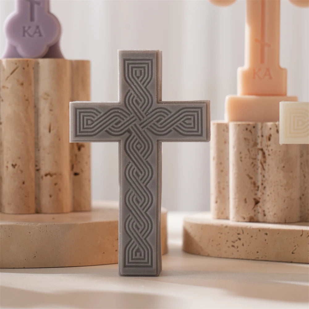 Standing Cross Candle Silicone Mold
