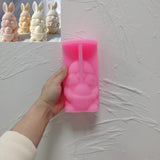 Easter Bunny Silicone Candle Mold - 3D Rabbit Wax Molds