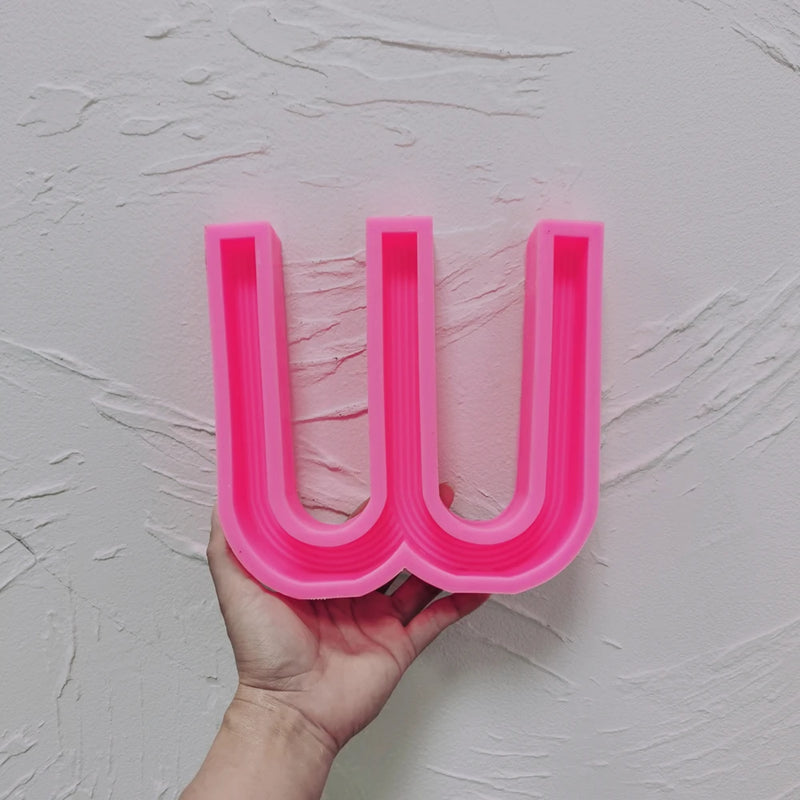 W and Y Shape Silicone Candle Mold