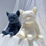 Sitting Sleeping French Bulldog Puppy Candle Mold