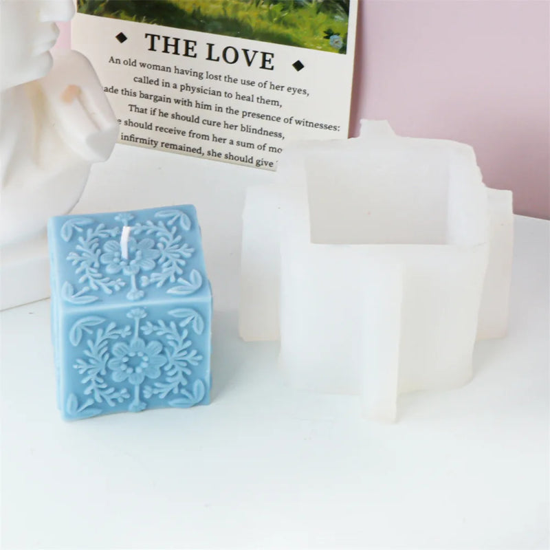 Square Totem Pattern Candle Mold for Home Decor
