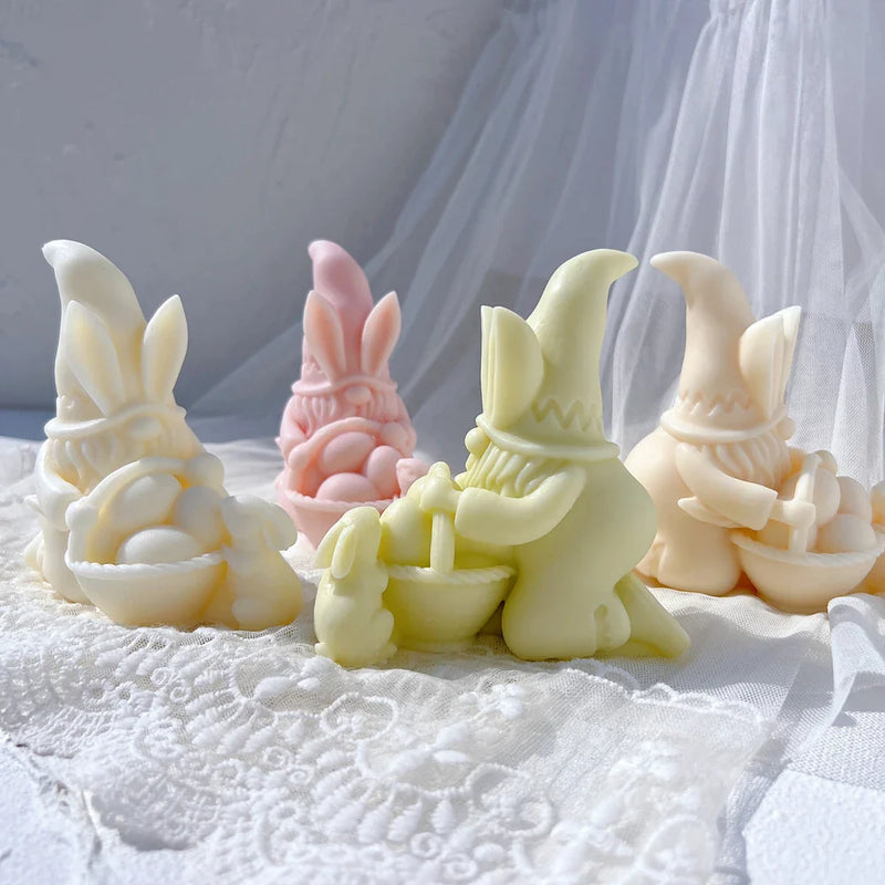 Easter Gnomes Silicone Candle Molds