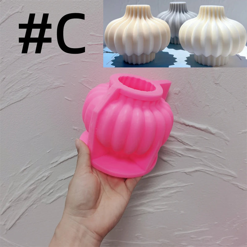 Roman Cylindrical Pillar Silicone Candle Mold