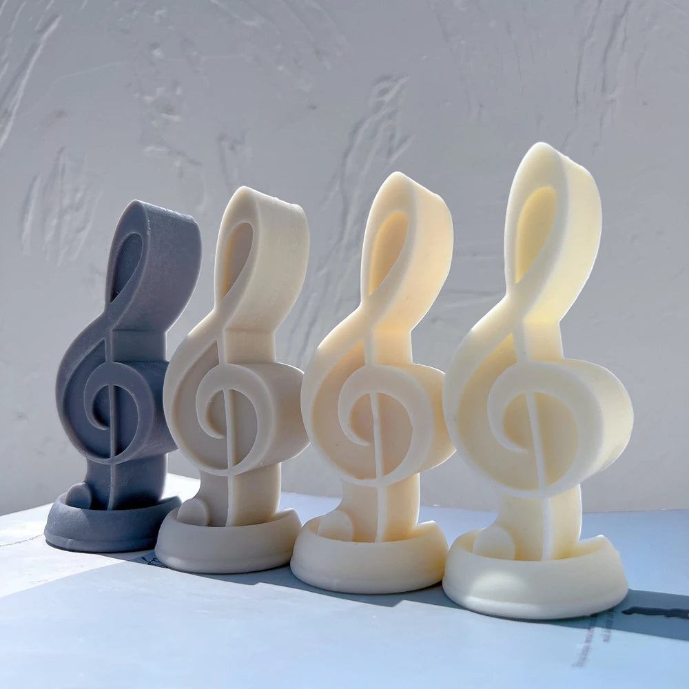 Music Symbol Unique Silicone Candle Mold