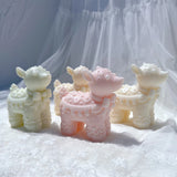 Christmas Cute Reindeer Candle Mold