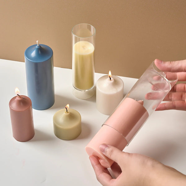 Cylindrical Taper Candle Plastic Mold