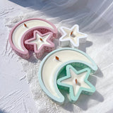 Eid Mubarak Candle Vessel Mold - Moon & Star