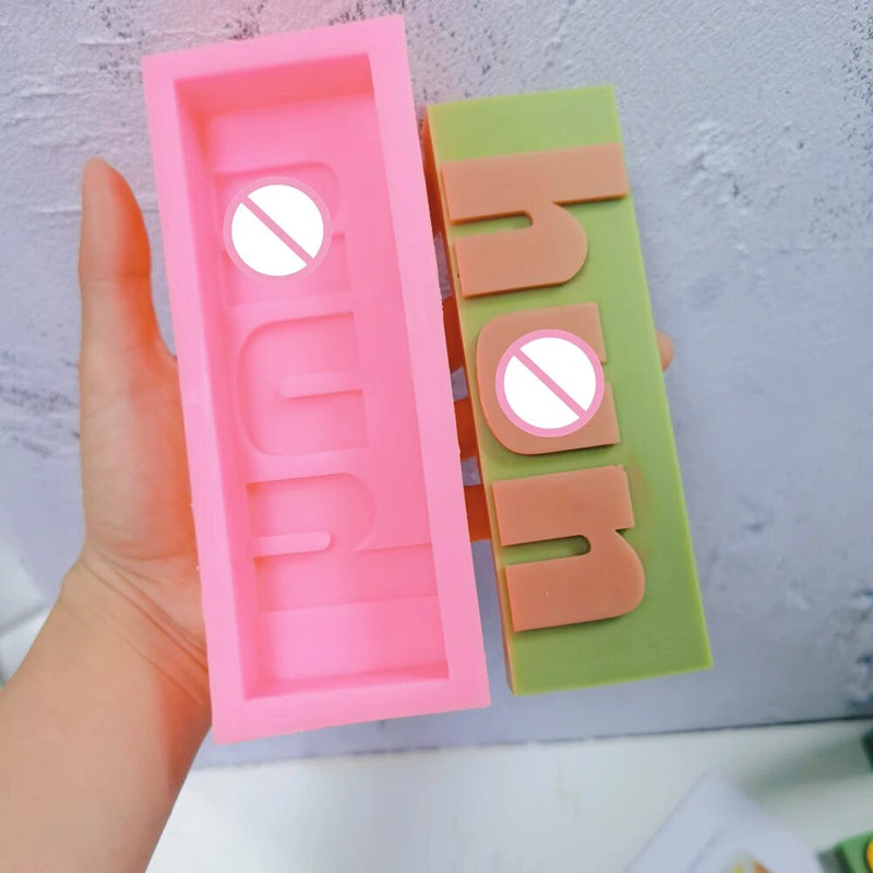 DIY 16 Designs Extra Babe Mood Words Slogan Candle Silicone Mold