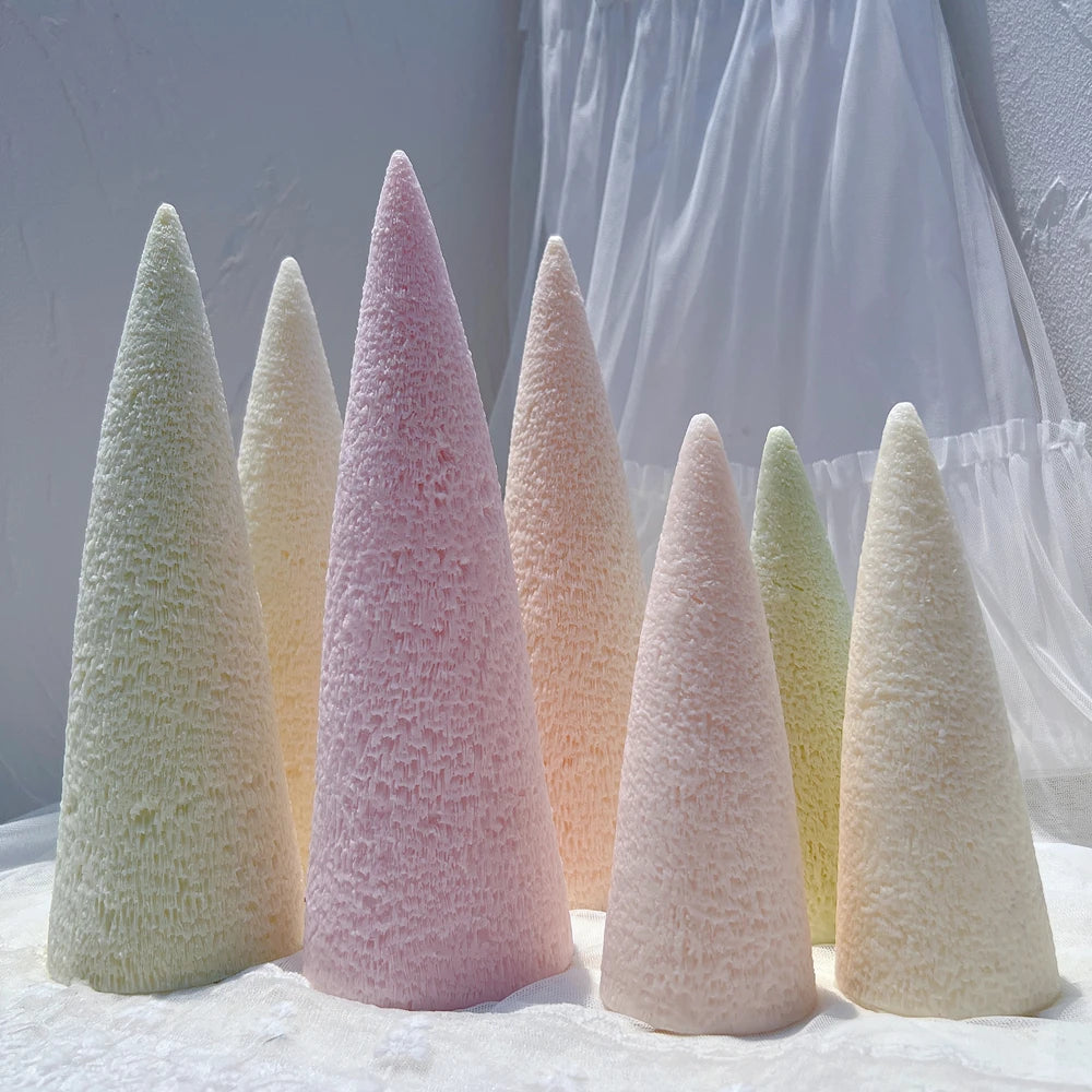 27CM Cone Christmas Tree Silicone Candle Mold