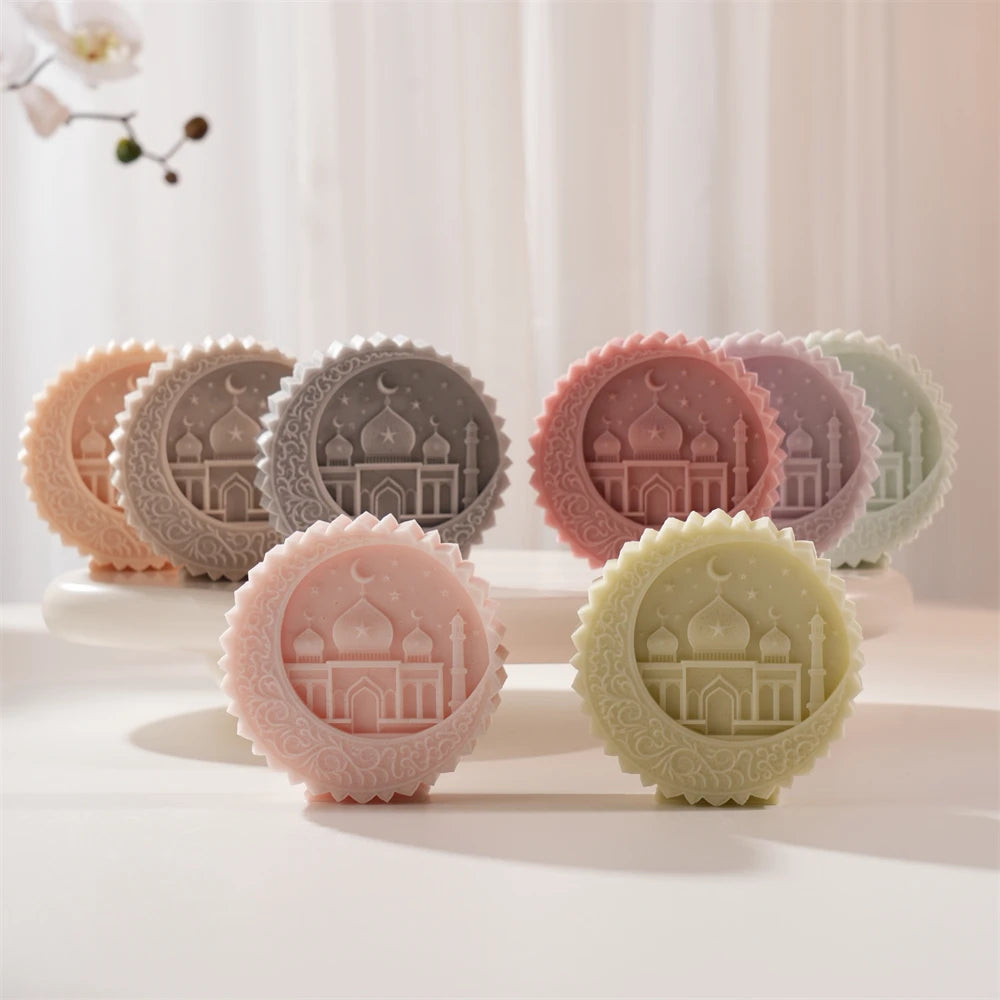 Ramadan Moon Star Silicone Candle Mold for Eid Decor