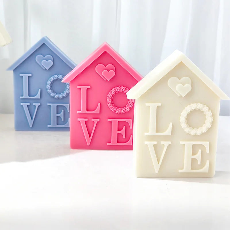 5.39INCH Love House Candle Mold