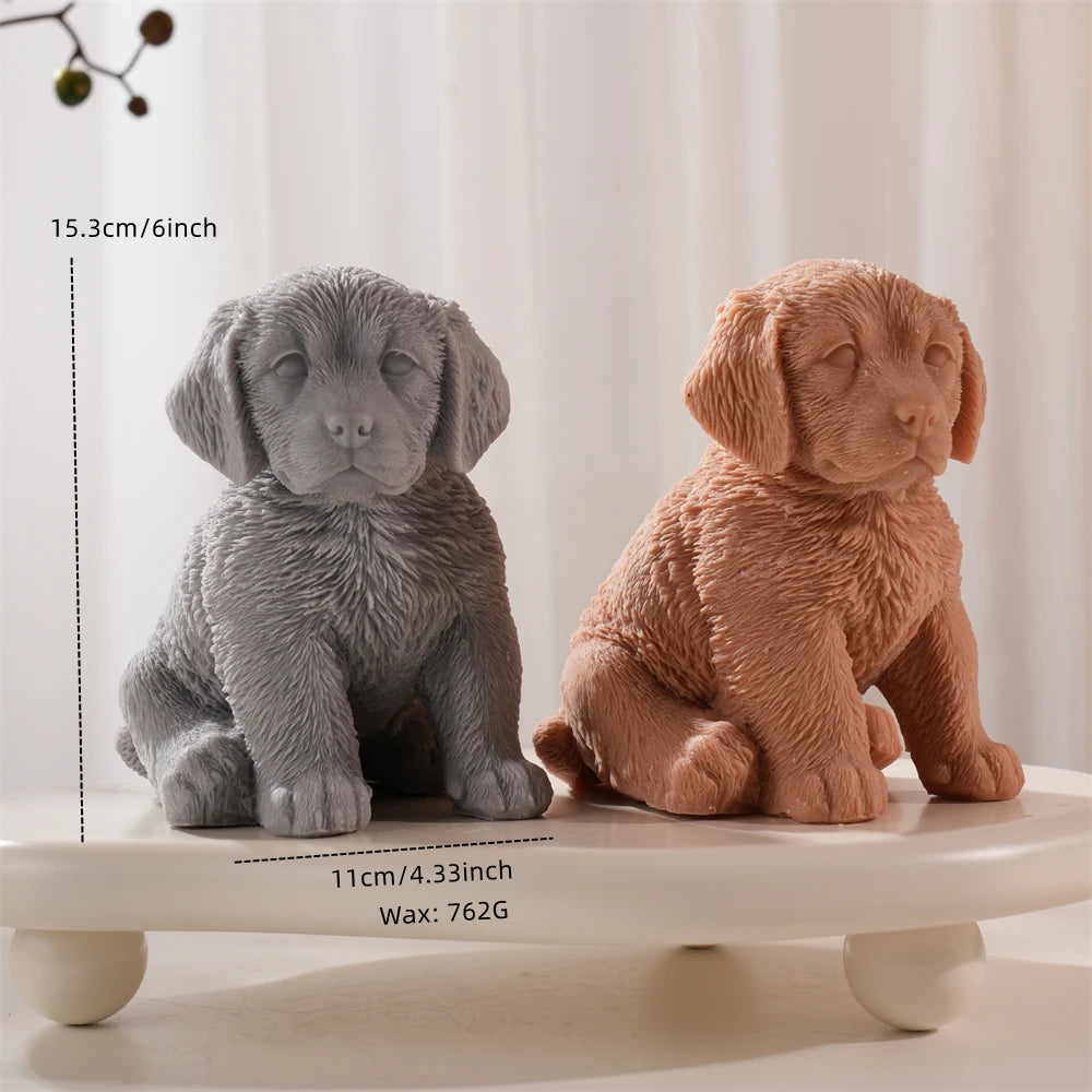 Golden Retriever Dog Candle Mold