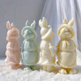 Apron Rabbit Girl Silicone Candle Molds
